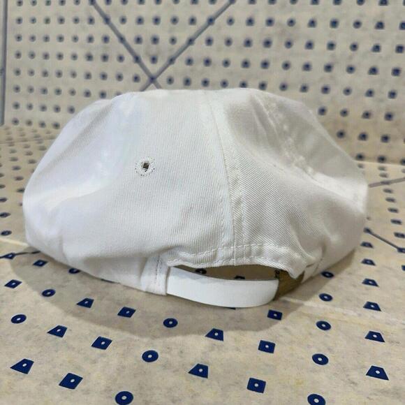 Vintage White Snapback Trucker Hat Rope Flat Bill Heritage - Picture 3 of 9